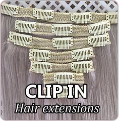 Clip in hair extensions