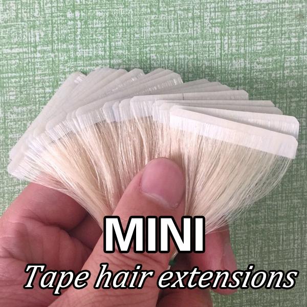 Mini tape hair extensions